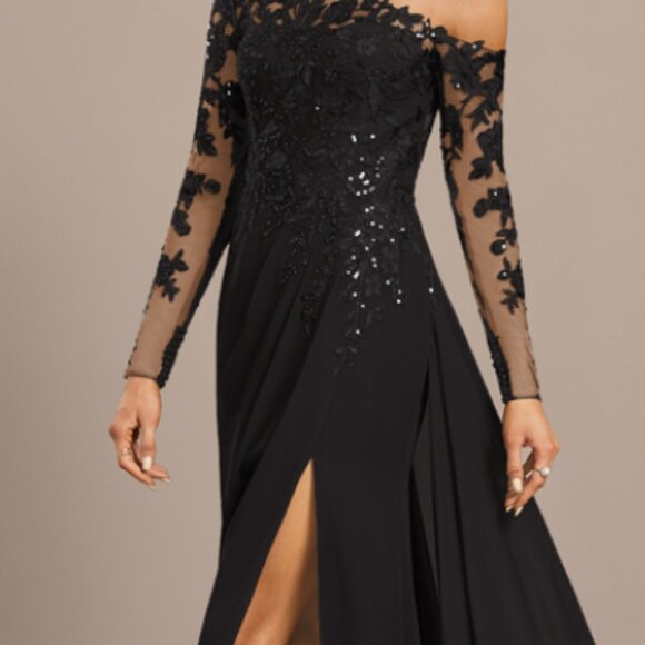 Size 6 Evening Dress, New with tags, Black - Picture 3 of 6